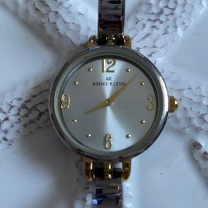 Anne Klein two tone bracelet like watch